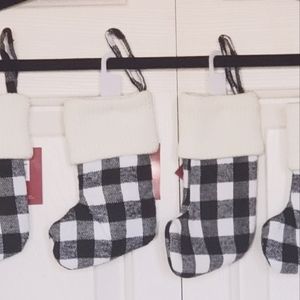 Checker Plaid  Christmas  Stockings